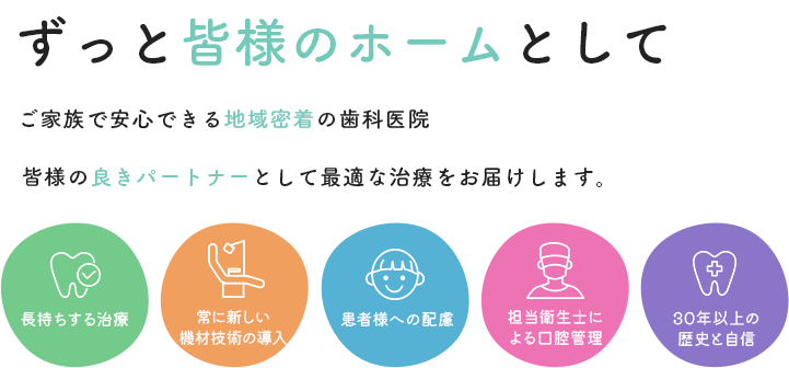 ずっと皆様のホームとして
